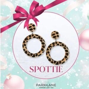 Park Lane "Spottie" Leopard Earrings  NIB RV $72 Free Shipping!